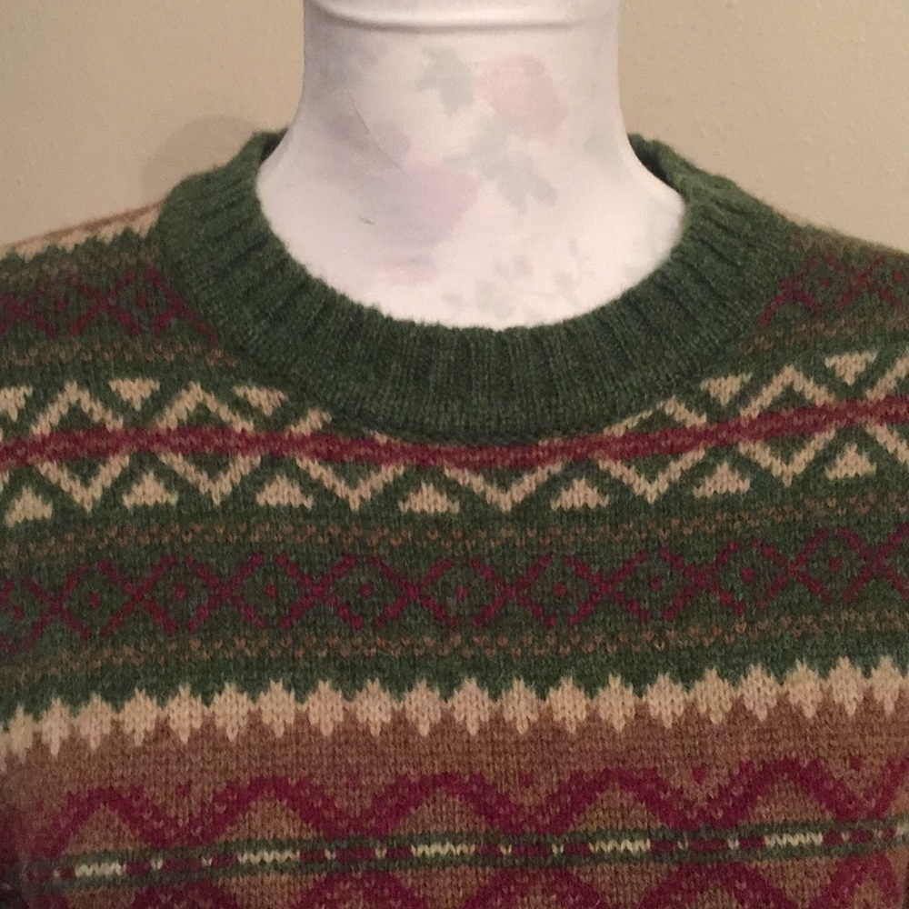 LL Bean Aztec Sweater - Picture 3 of 5